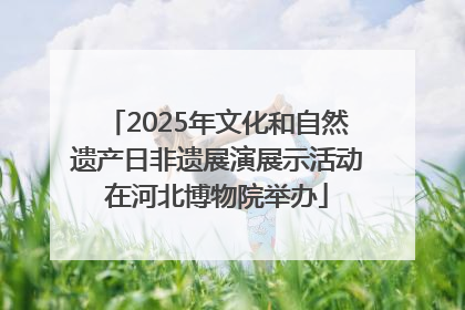 2025年文化和自然遗产日非遗展演展示活动在河北博物院举办