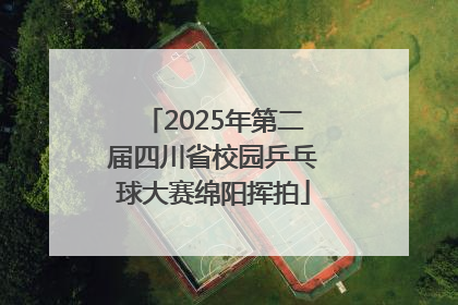 2025年第二届四川省校园乒乓球大赛绵阳挥拍