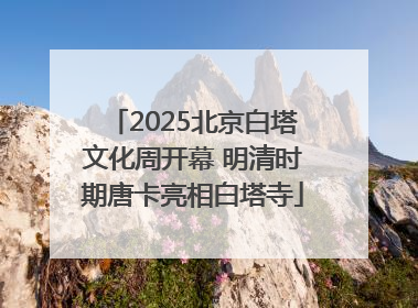 2025北京白塔文化周开幕 明清时期唐卡亮相白塔寺
