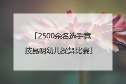 2500余名选手竞技昆明幼儿操舞比赛