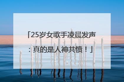 25岁女歌手凌晨发声：真的是人神共愤！