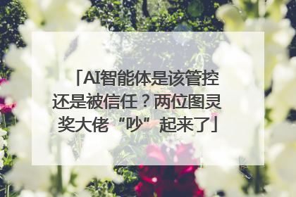 AI智能体是该管控还是被信任？两位图灵奖大佬“吵”起来了